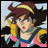 A pixelated anime-style character with brown hair and a yellow headband on the left, next to black background text reading "Anime IM" above smaller "COM" text on the right.