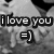 Black-and-white image of a foot with text "i love you =)" overlaid, showing two views where the foot's toes shift slightly between frames.