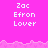 Pixelated text 'Zac Efron Lover' repeated across a bright pink background with jagged lower border.