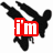 Black silhouette of a figure in mid-air with arms outstretched, overlaid by red text elements changing across frames.