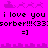 A bright pink background displays repeated text and symbols in black, with a horizontal cityscape-like pattern above the lower section.