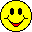 Four pixelated yellow smiley faces arranged in a 2x2 grid on gray background, each with distinct facial expressions and mouth styles across sampled frames.