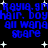 Blue pixelated text on black background with white stars, repeating 'KAYIA. GM KAYIA. GM Hair. BoyHair. Boy all wana all wana stare stare' in two