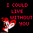Pixelated red text on black background with two identical fox-like characters holding hands, one on each side.
