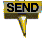 25 pin-shaped icons with 'SEND' and 'EMAIL' text on top, varying in color schemes and background layers