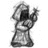 A grayscale pixelated figure with raised arms appears on a white background, while yellow text reads "Even Secret Cults" and "Love the Banjo" on black backgrounds.