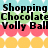 Pixelated text labels on a colorful patterned background with repeating star and circle shapes.