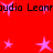 Red background with pink stars and repeated black text fragments reading 'audio Leannudia Leonr' across the image.