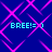 Blue background with pink diamond pattern and cyan text 'BREE!=)' in four positions
