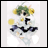 A pixelated anime-style character with green and yellow hair in a white dress with black accents, positioned next to text reading "Anime IM" on a black background.