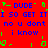 Red background with blue text repeating 'DUDE' and 'I SO GET IT' and green pixelated shapes scattered throughout.