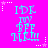 Cyan text on bright pink background with white and pink star accents; text reads "IDK MY BFF NIKKI!" in stacked layers with pixelated style.