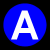 Six circular icons arranged in two display letters A, M, A, N, D, A with varying colors and backgrounds