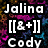 Pixelated text and symbols on a colorful starry background with gray rectangle overlay.