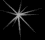 A sequence of nine starburst-shaped light effects arranged in a , each with radiating lines and central brightness variations across three