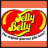 Animated contact sheet of 11 sequential frames showing a red heart-shaped Jelly Belly logo with yellow text on an orange and white background, arranged in a 4x3 grid with one empty gray cell.