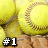 Pixelated yellow and brown image with a large white #1 in the bottom left corner, showing partial figures and a curved line.
