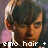 A four- shows a person with dark hair and light skin, with text overlays changing
