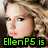 A four- shows a person with curly blonde hair and a neutral expression, with text overlays changing