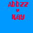 Four display red text 'Abbzzz' with a heart symbol and 'Kay' below, each on distinct solid backgrounds