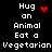 Pixelated text and red symbols on black background, two identical side-by-side with animated heart and starburst icons changing between frames