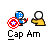 Captain America icon with shield and yellow hand, transitioning through multiple states including full-body pose, partial body, and green energy effect.