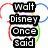 A static image with six text blocks arranged in two , each block surrounded by colorful Mickey Mouse ears rings on a white background