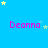A static image with a bright blue background featuring repeated pink text "Deanna" and scattered yellow and light blue stars.