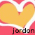 Yellow hearts with white outlines on pink background, with names and text below each heart.