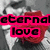 A four- of pixelated text over a grayscale background with red accents, each displaying distinct phrases in bright pink outlined letters