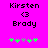 Pixelated text and symbols on bright pink background with green and gray star-like shapes changing position.