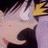 A pixelated anime-style character with dark hair and a yellow accessory on the right side of their head, next to text reading "Anime IM" and "COM" on a black background.