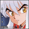 nine anime-style character portraits with silver hair and yellow eyes, each showing subtle facial expression changes