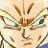 A 48x48 pixel animated contact sheet showing two frames of a Dragon Ball Z character with spiky hair and green eyes on the left, next to black background text reading "Anime IM" and "COM" on the right.