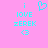 Pixelated cyan text and symbols on pink background with one frame showing a heart symbol replacing the 'i' character.