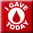 Red square icon with white text and symbols: 'GAY' arched above a circle containing a red drop shape, surrounded by four cross-like arms. Below the circle is 'ROCKY' in block letters.