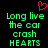 A static pixel art image with green text on a black background, featuring a red heart symbol above the text.