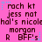 A static image with a bright pink background displays repeated text and small star icons in a pattern