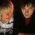six distinct pixelated images showing various people and text, with one image featuring the word 'skins' in purple letters