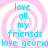 Pixelated cyan text on pink spiral background with repeated phrases and partial words.