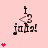 A pink background displays a of identical pixelated icons with 'I <3 juls!' text and heart symbols, where the number of hearts changes across frames