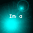 A four-quadrant of cyan and black animated frames showing the text "Im a" with shifting light effects