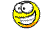 Yellow cartoon face with white eyes and black pupils, showing multiple expressions including smiling, laughing, and sticking out a pink tongue against gray background.
