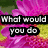 A four- of text over a pink flower background with black-outlined white letters