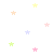 Static image of scattered pastel-colored star shapes on a solid gray background with no visible text or animation.