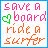 Pixelated text and symbols in pink, green, orange, and peach colors on white background with blue border; animated changes visible across frames.