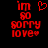 Red pixelated text and symbols on black background, with heart symbol present in first frame and absent in second frame.