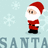Pixelated Santa Claus figure in red suit and hat stands against light blue background with snowflakes, text reads "Dear Santa, All I Want For Christmas Is... NICK JONAS!!".
