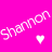 Pixelated pink background with white text and heart symbol arranged in a contact sheet layout showing two frames of an animated icon.