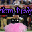 Animated icon shows a character with pink hair and black eyes, transitioning from 'Tom Brady' text to '= HOMO' text over a blurred background.